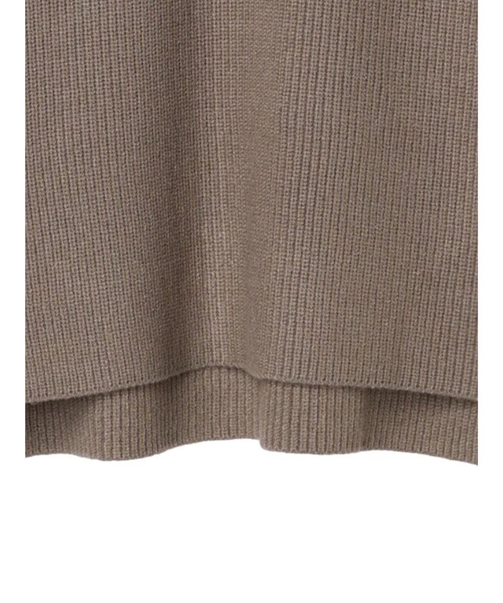 AMERICAN HOLIC バイパチハーフＺＩＰ片畦ニットプルオーバー　 