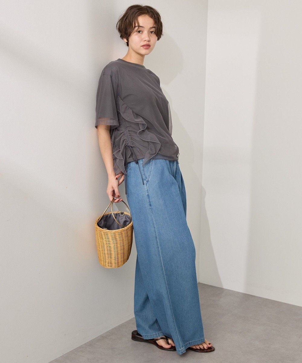 AMERICAN HOLIC チュールレイヤードドロストトップス 