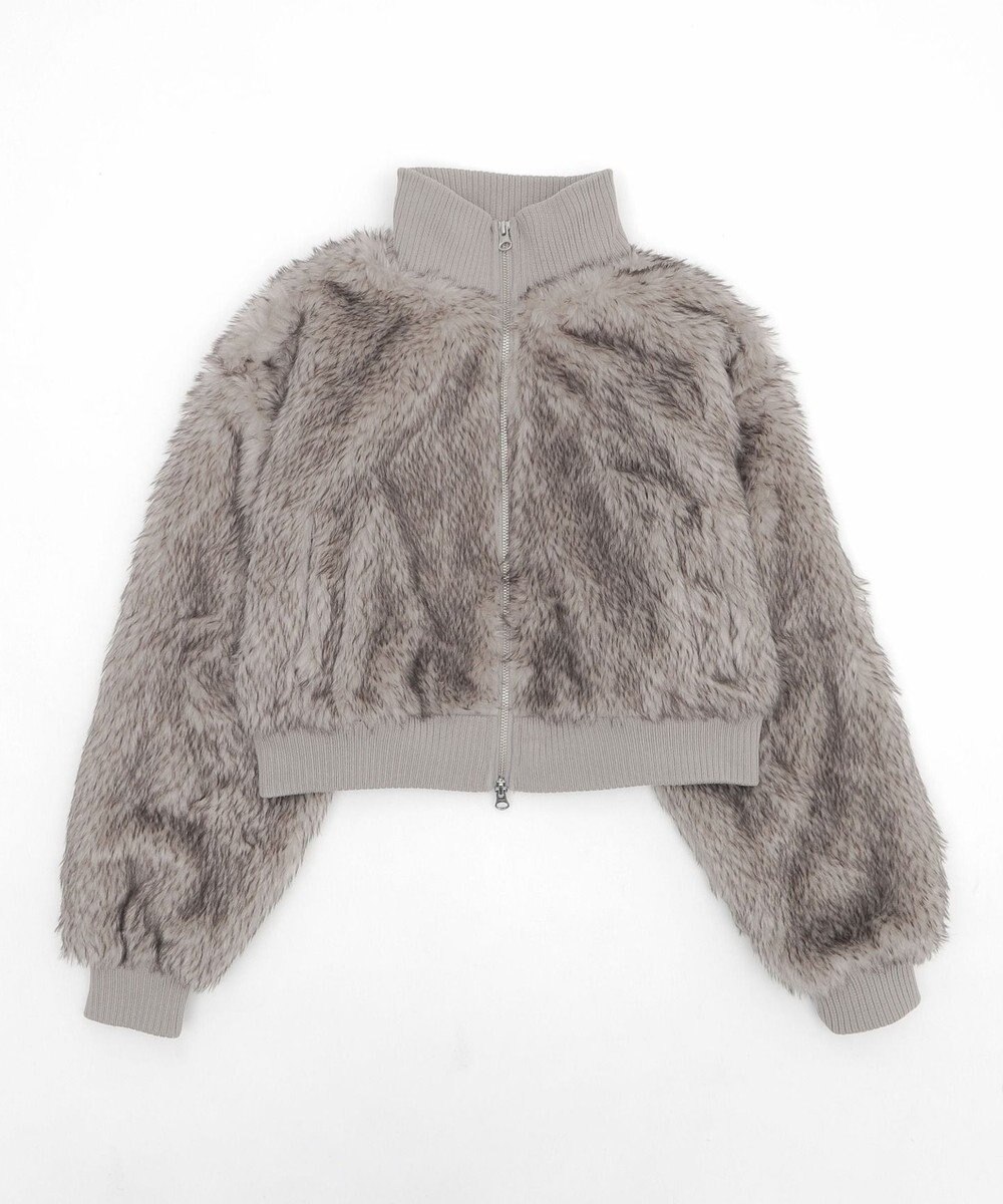 WEGO 【25年秋冬新作】フェイクファーショートブルゾン 