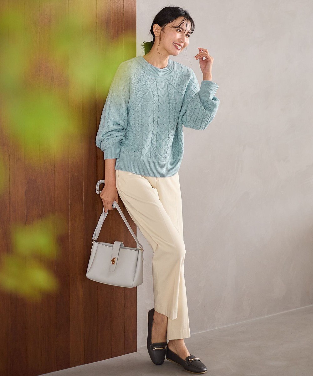 ANY L 【ウエストゴム】裏起毛ハイストレッチパンツ 