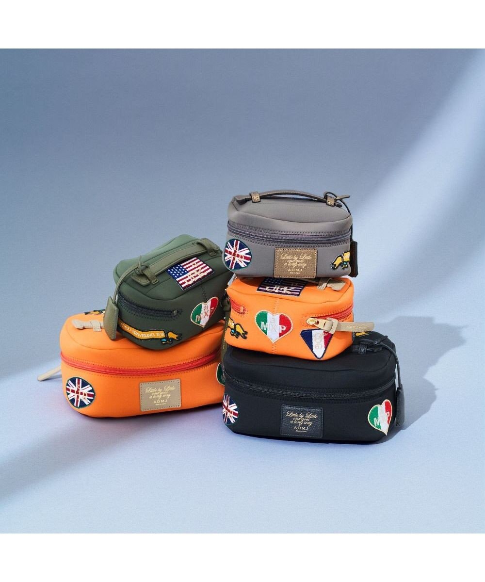 A.D.M.J. 【魔法の様に軽い】マジックライト/フラッグワッペンバニティバッグM 