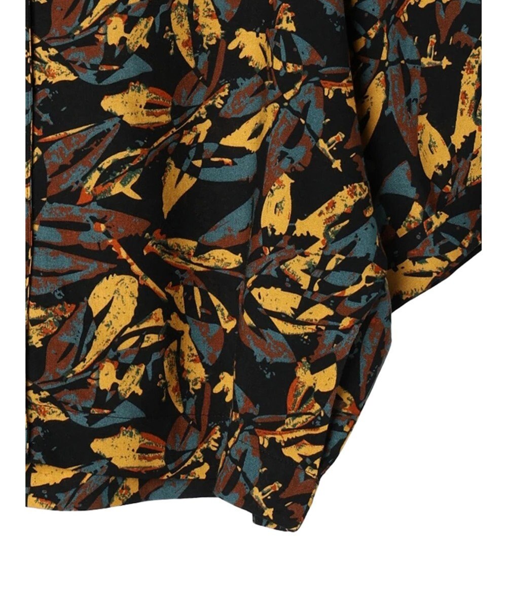 CRAFT STANDARD BOUTIQUE レーヨン柄プリントワイドシャツ 