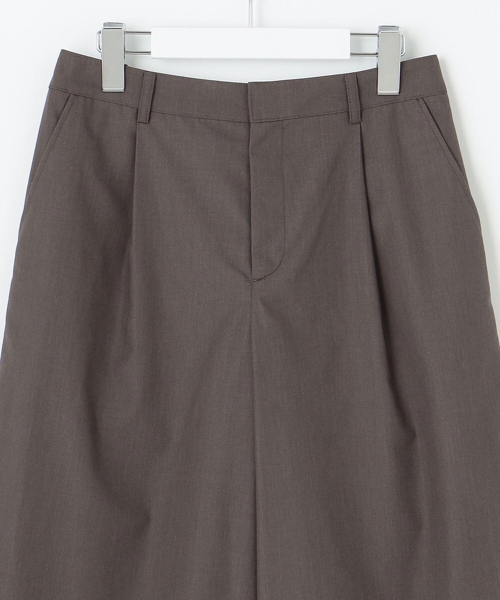 J.PRESS LADIES S 【洗える】ソフトシャンブレー ワイド パンツ 