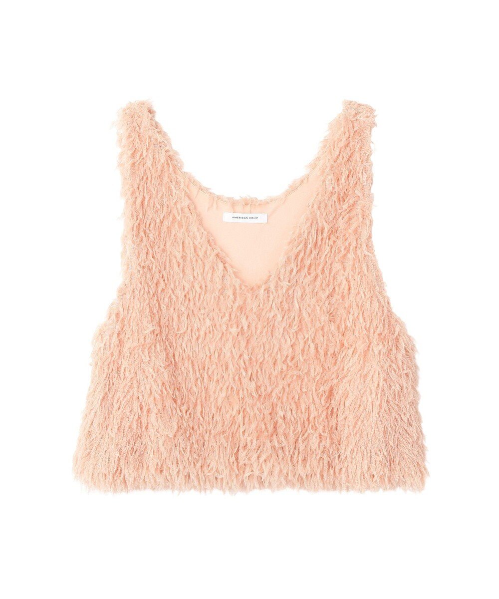 AMERICAN HOLIC 【選べる丈】フェザーVネックベスト 