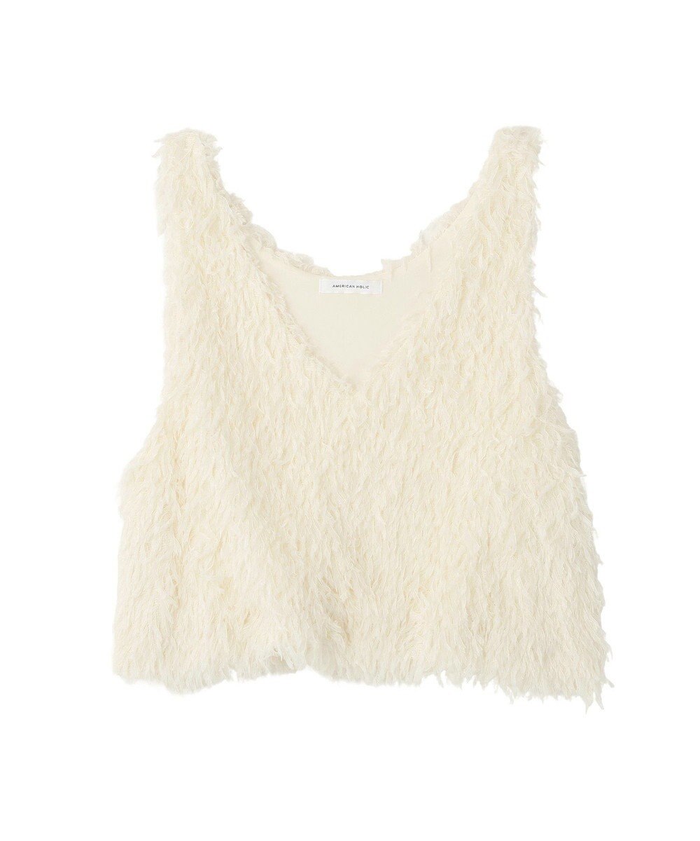 AMERICAN HOLIC 【選べる丈】フェザーVネックベスト 