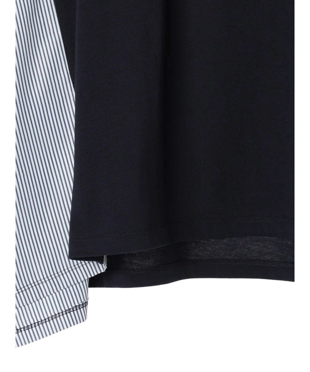 Green Parks 異素材脇切り替えドッキングプルオーバー 