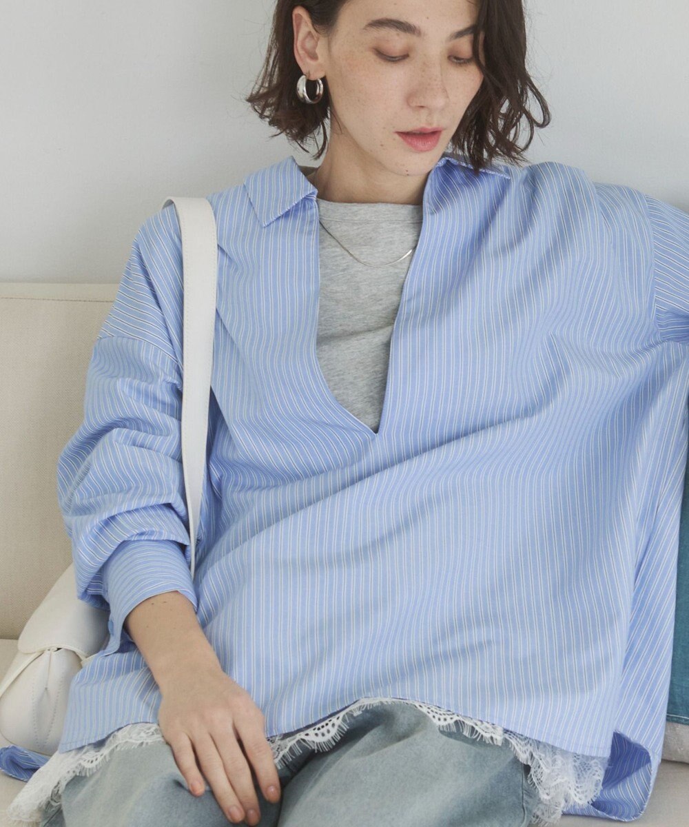 WEGO 【ANGIE VINTAGE】スキッパーシャツ 