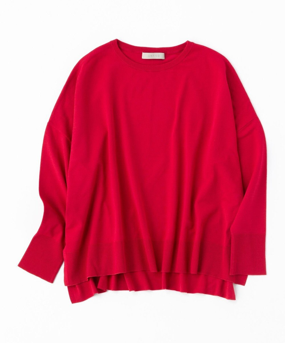 UNFILO 【洗える/抗菌防臭】マイビューティー クロップド丈ニット 