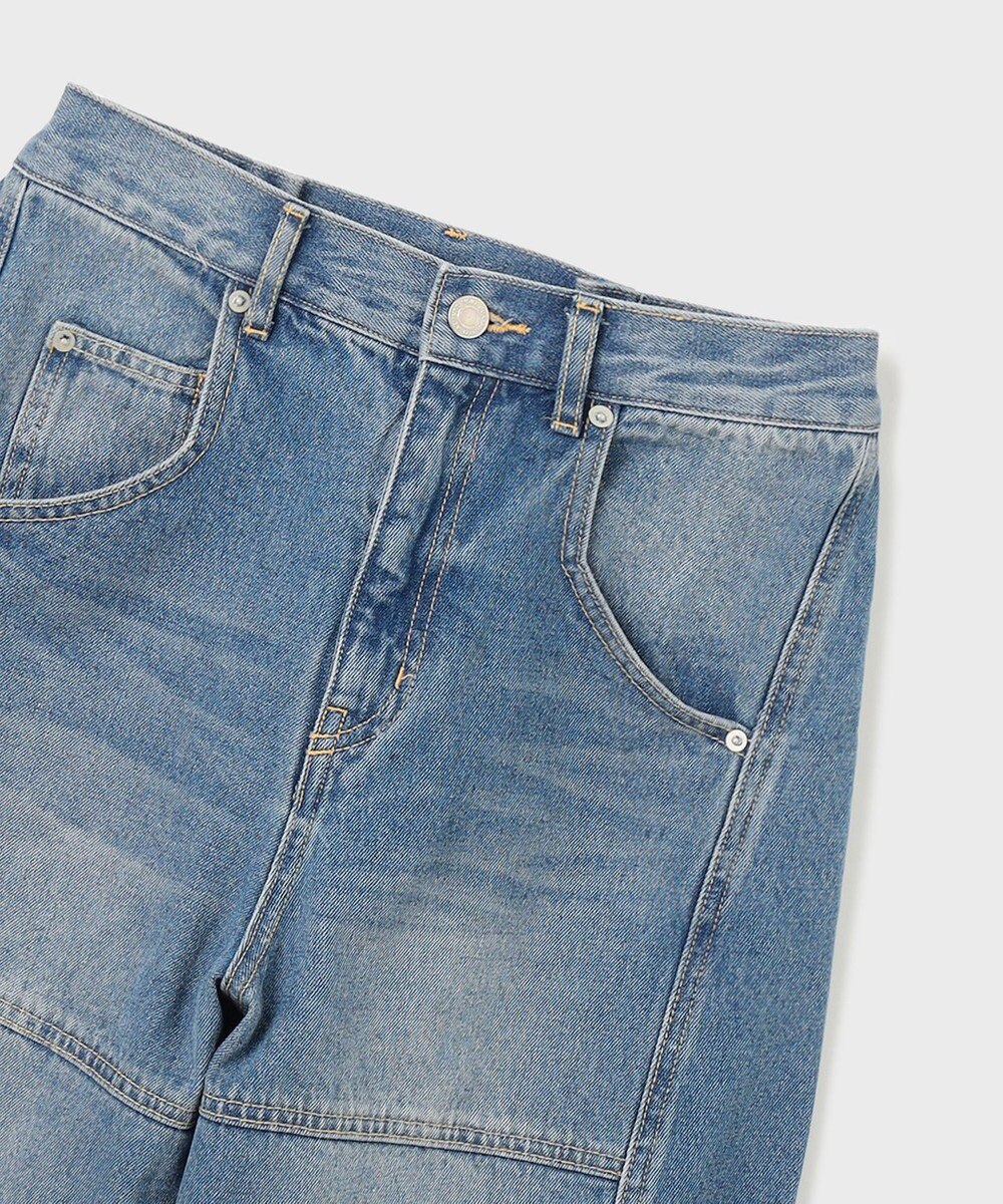 GRACE CONTINENTAL ライン切替デニムパンツ 