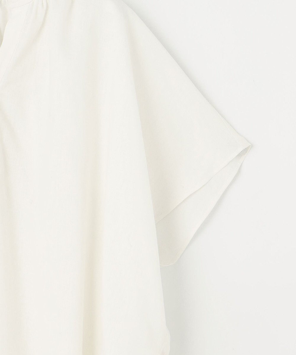 UNFILO 【洗える】リネンレーヨン　スキッパーシャツ 