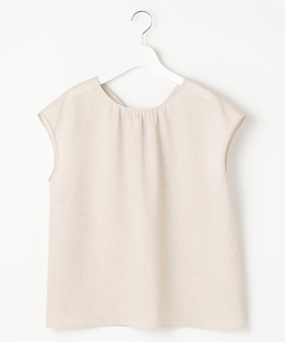 自由区 S 【洗える】ラスティックメッシュバックボウタイ ブラウス 