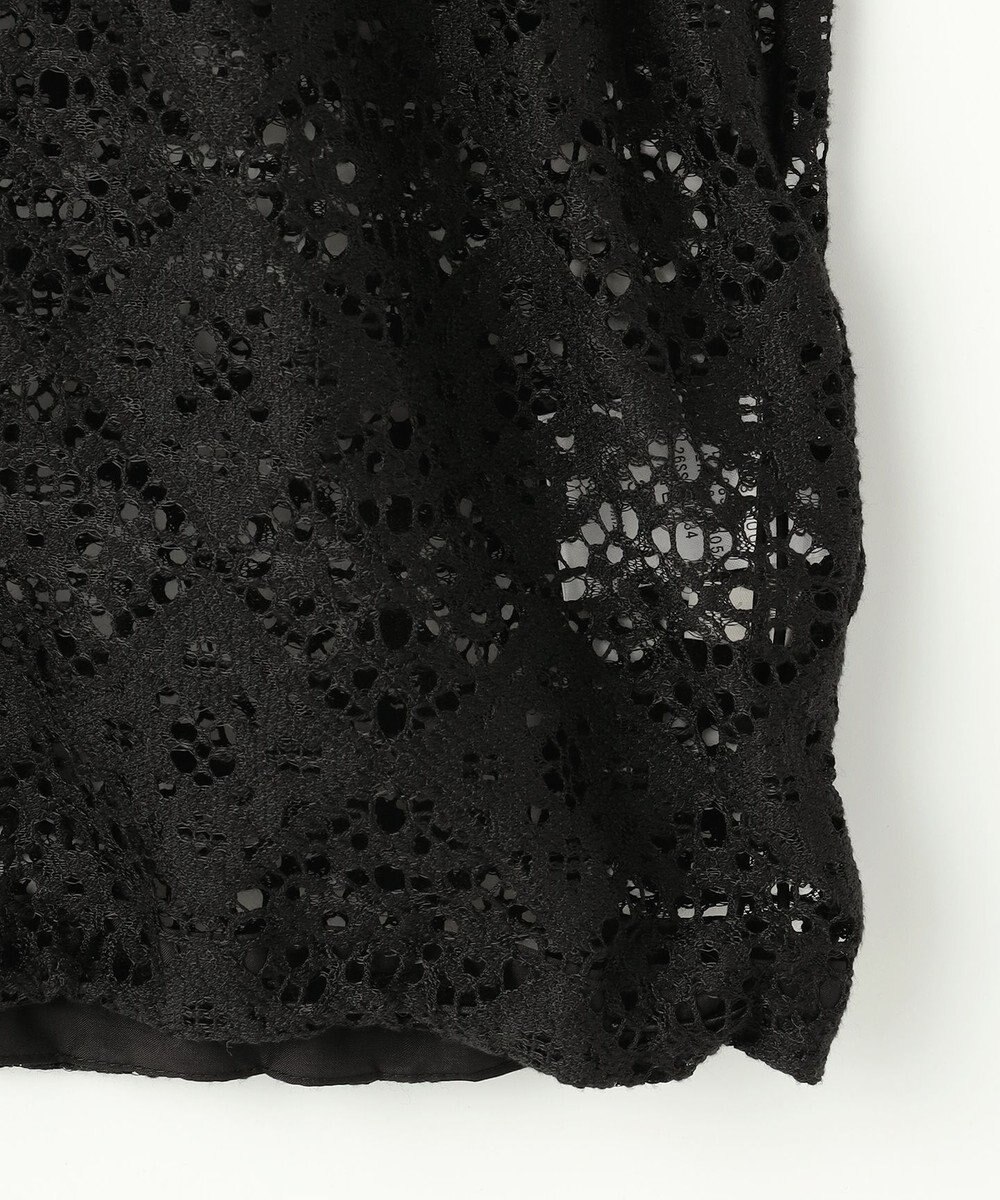 自由区 【WEB限定・1枚で華やぐ・旬スタイル】テクスチャーレーシージップ パーカー 