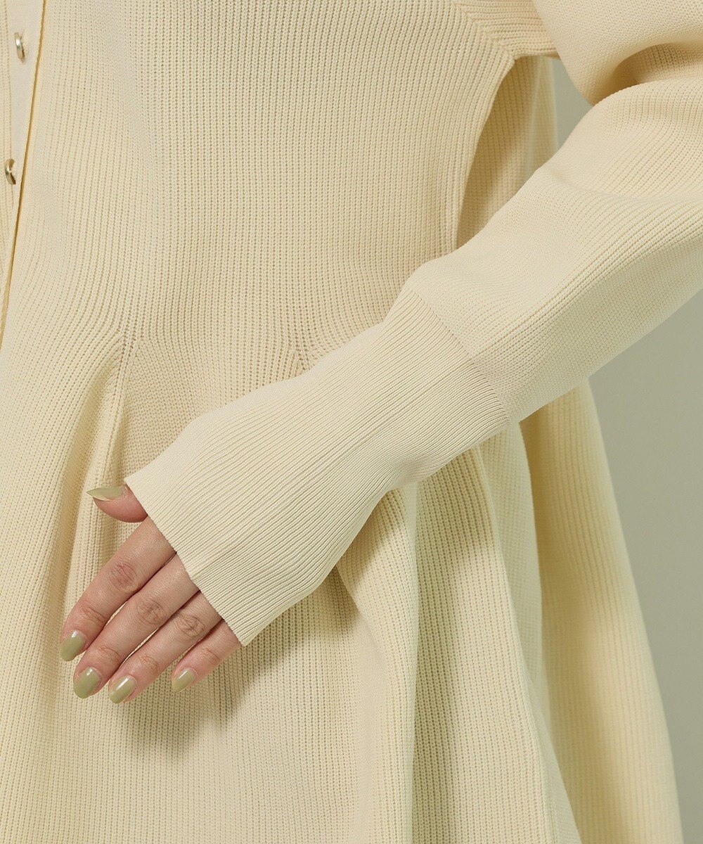 Green Parks 金釦ペプラムニットカーディガン 