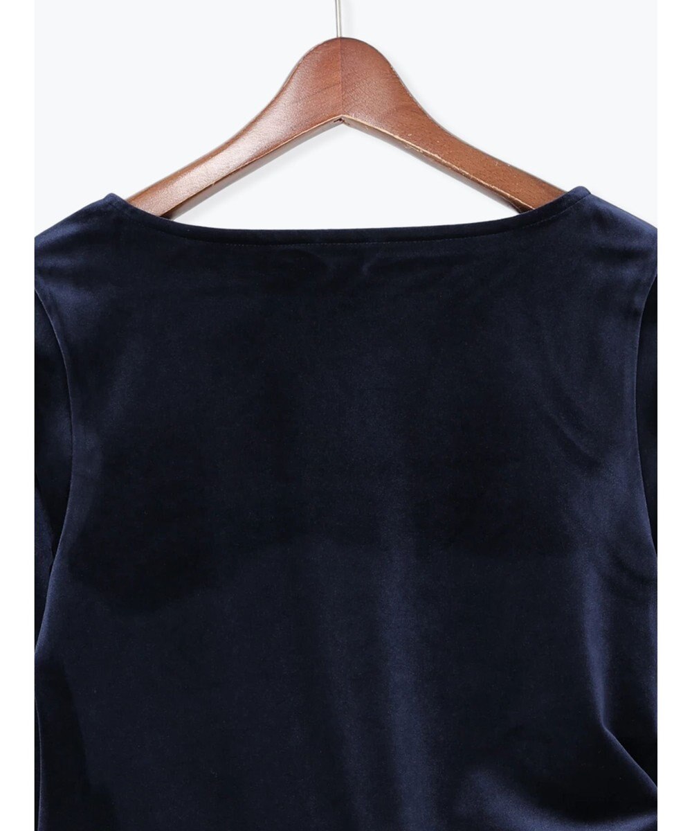 Te chichi ベロアサイドギャザートップス 