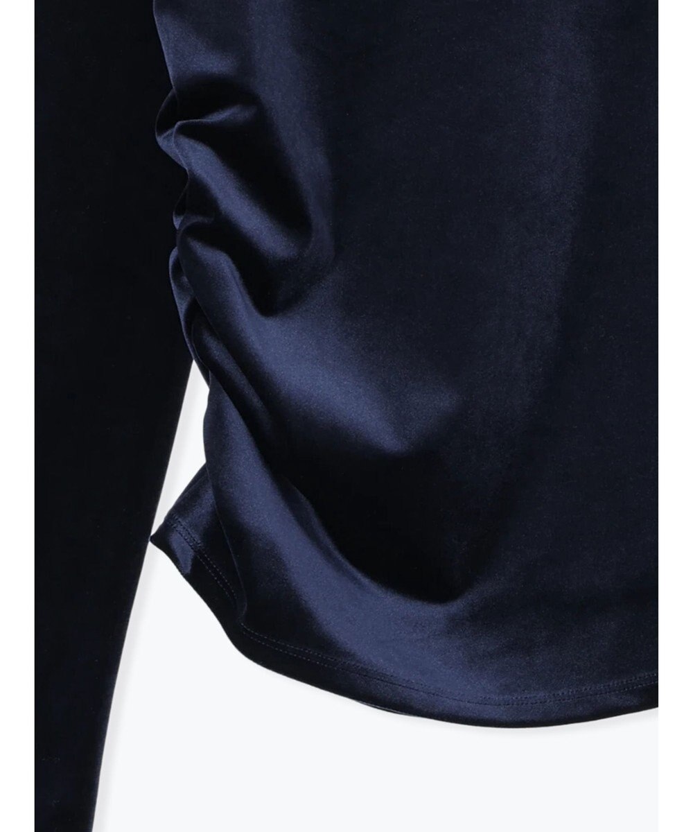 Te chichi ベロアサイドギャザートップス 