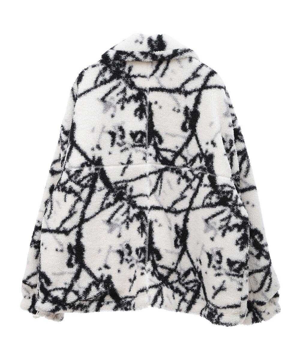 Green Parks リバーシブルプリント柄ボアブルゾン 