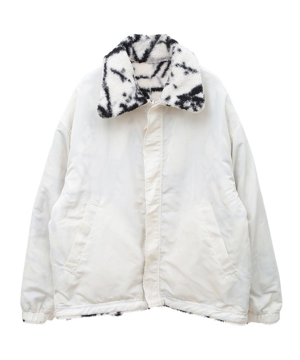 Green Parks リバーシブルプリント柄ボアブルゾン 