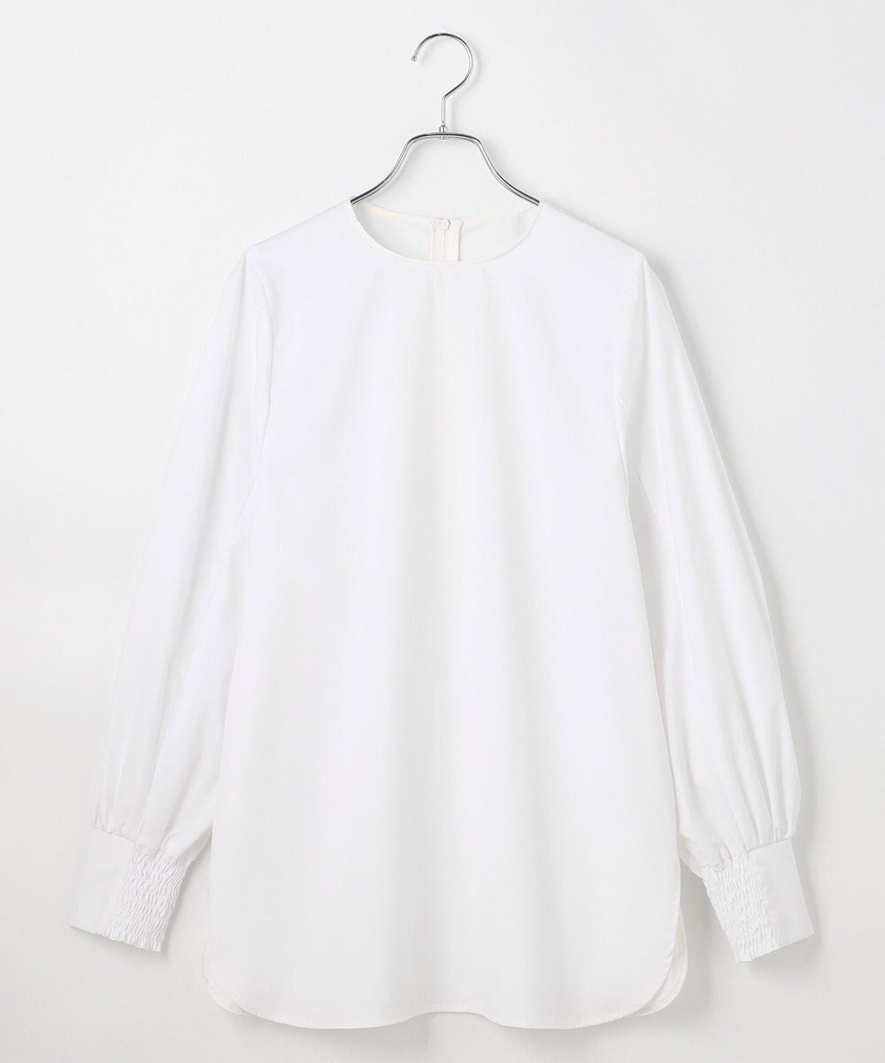 #Newans 【洗濯機可】シャーリングカフスシャツ 