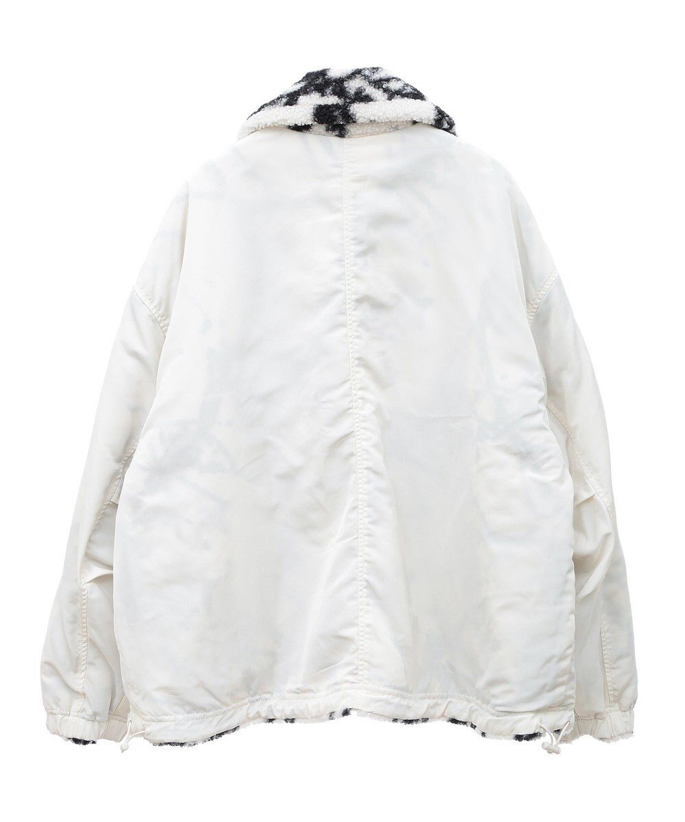 Green Parks リバーシブルプリント柄ボアブルゾン 