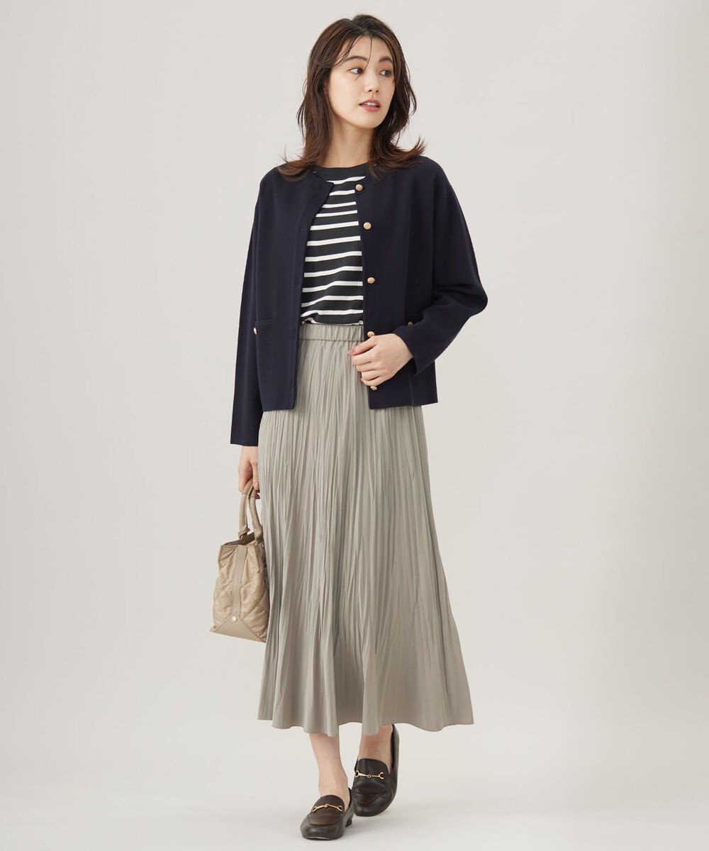 J.PRESS LADIES L 【洗える】VIGODA ボーダー ニット 