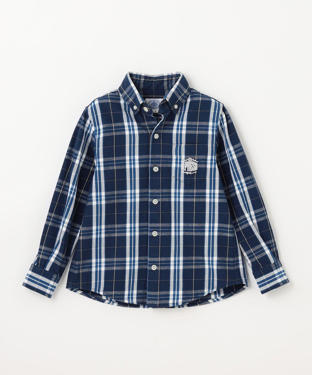 J.PRESS KIDS 【110-130cm】ストライプ＆チェック シャツ 