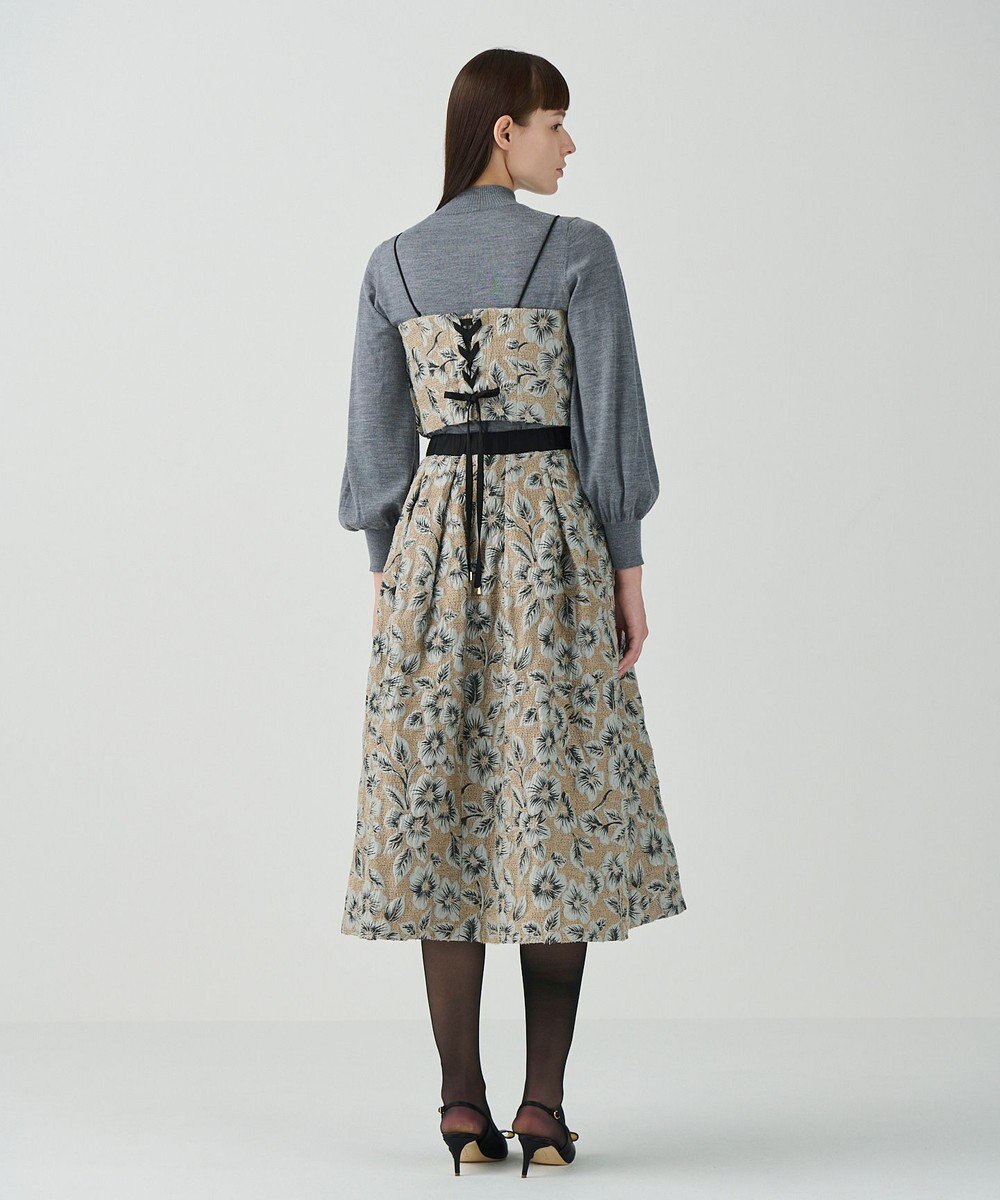 GRACE CONTINENTAL ボタニカルセパレートドレス 