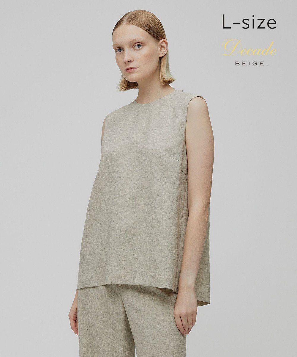 BEIGE， 【L-size】CAROLE / クルーネックブラウス 