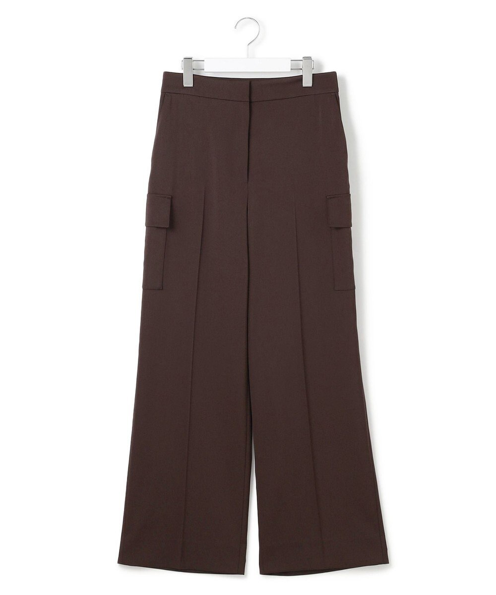 ICB L 【スマートバック仕様・洗える】ストレッチダブルサテン カーゴパンツ 