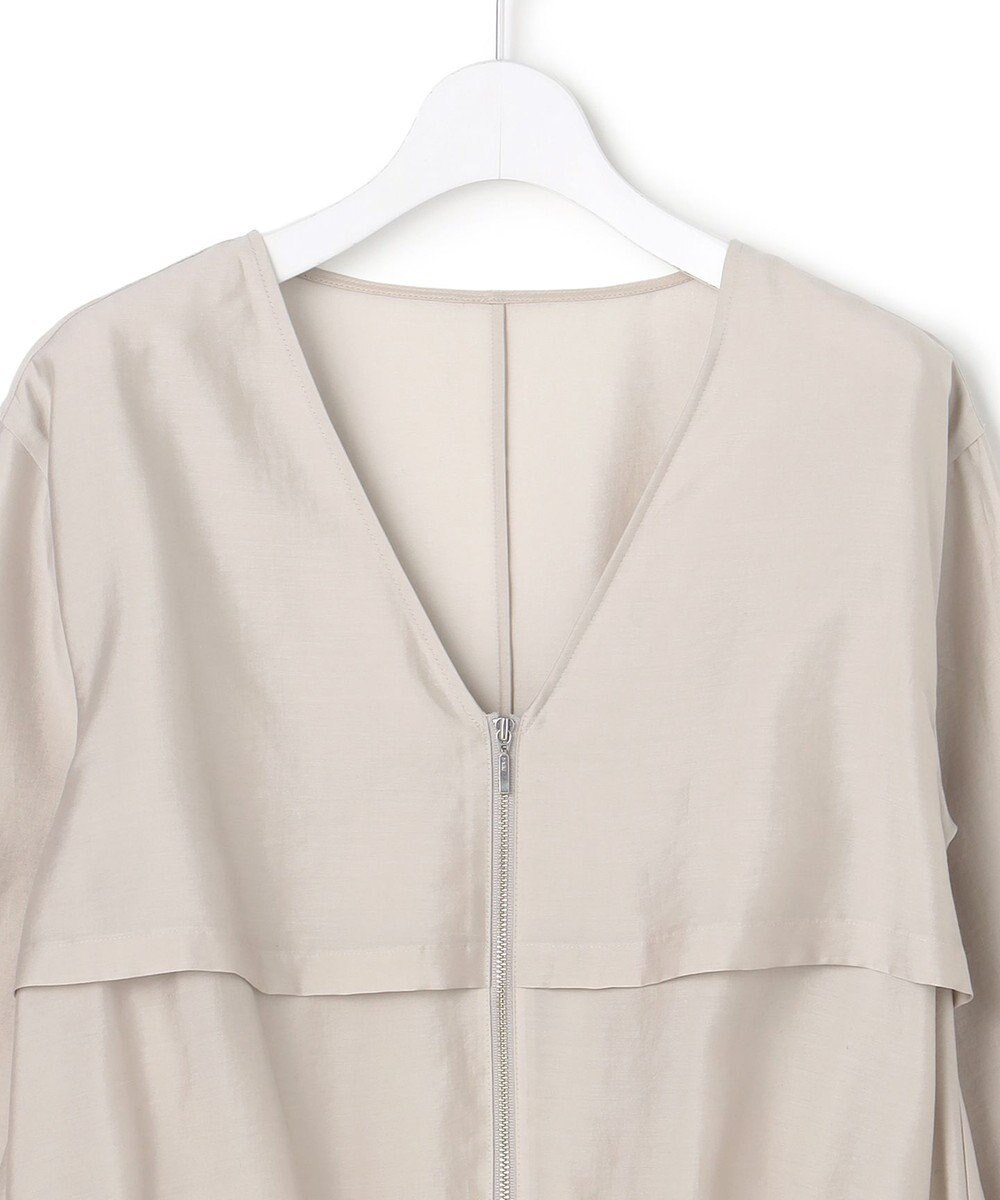 ICB 【先行予約・WEB限定カラーあり】 リヨセルナイロンワッシャー Vネックブルゾン 