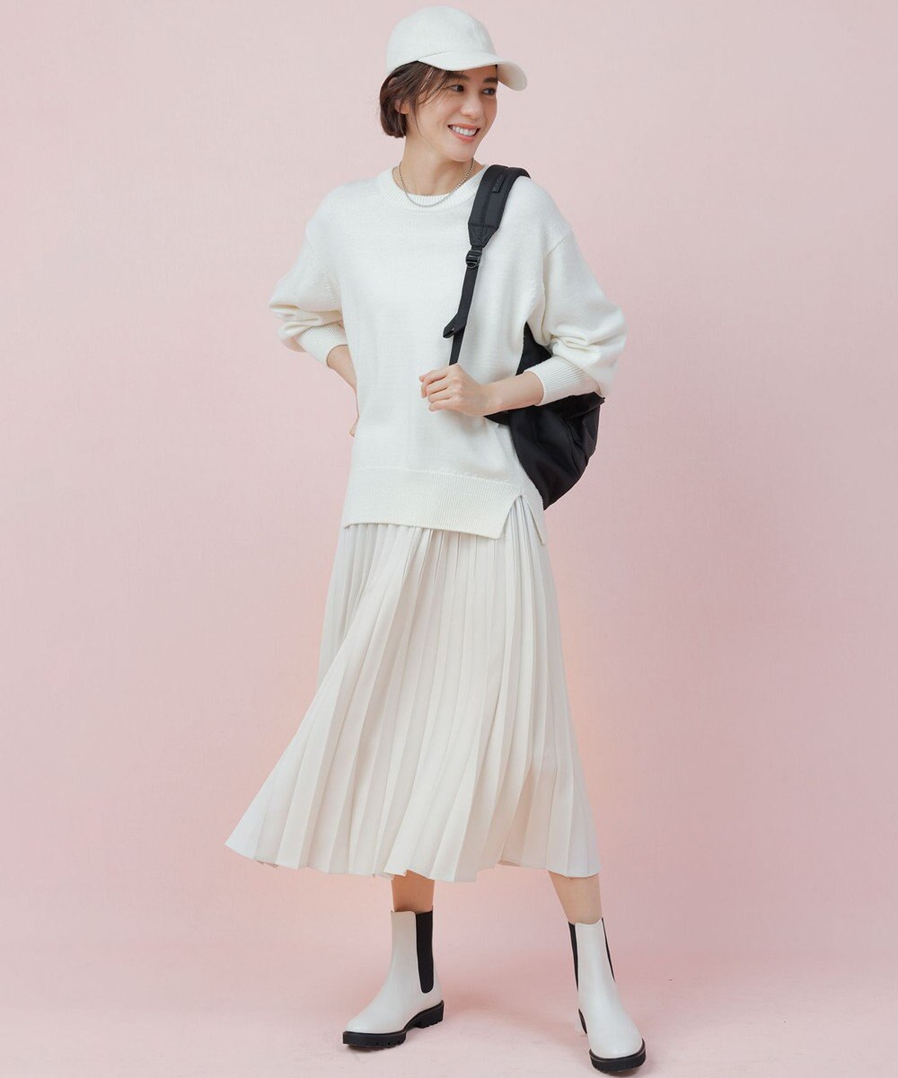 23区 【CLASSY.1月号掲載】ウールコード クルーネック ニット 