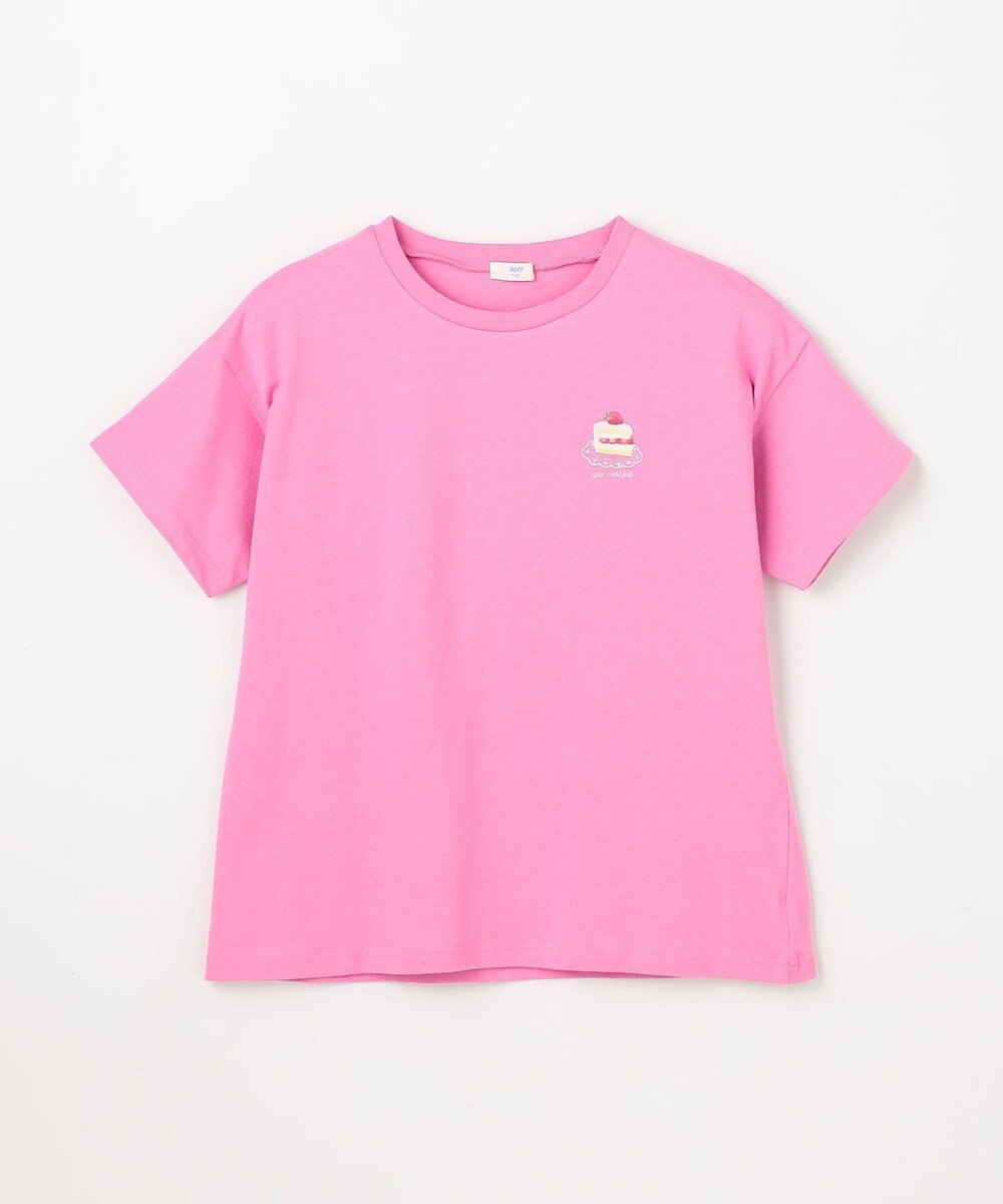 ANY KIDS 【綿100%】バックプリント オーバーサイズTシャツ 