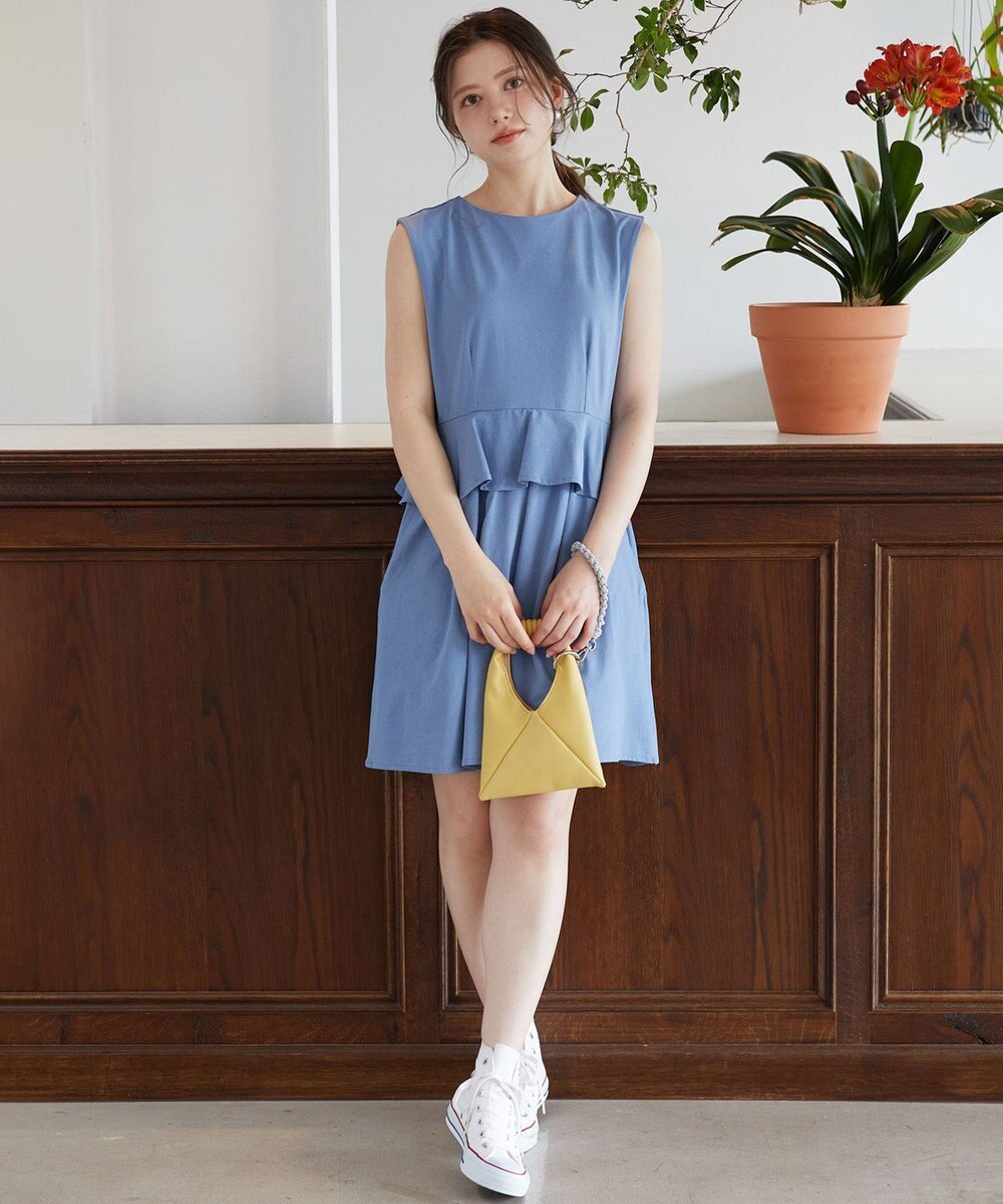 Feroux 【接触冷感・UVカット・吸水速乾】ラッシュガードペプラム オールインワン 