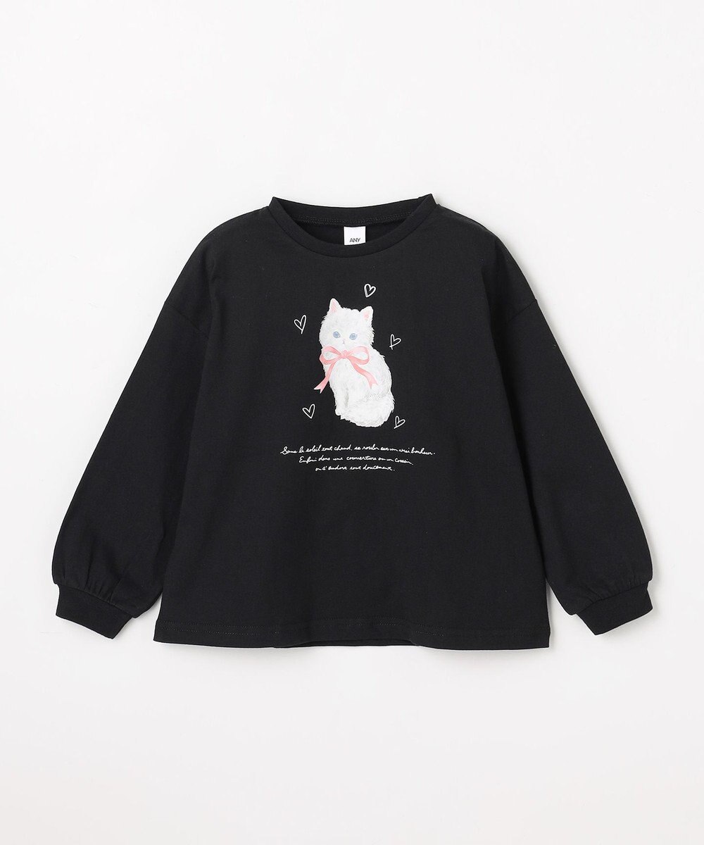 ANY KIDS 【綿100%】ネコアソート 長袖Tシャツ 