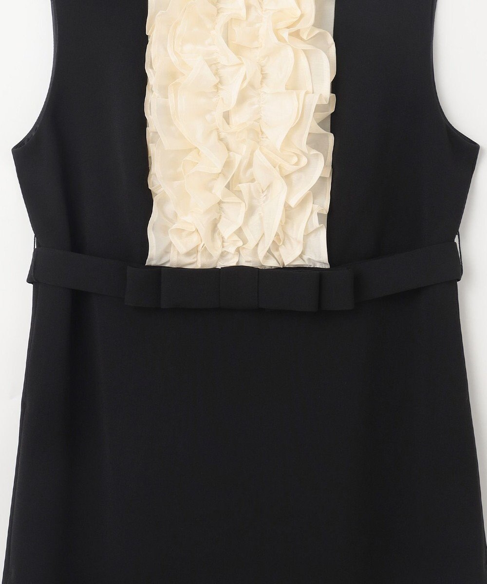 GRACE CONTINENTAL シアーラッフルロングドレス 