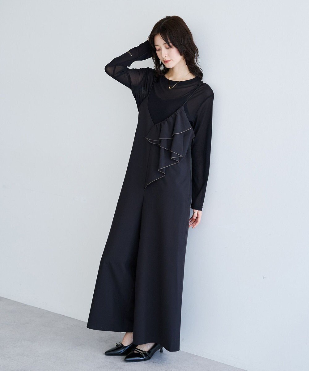 YECCA VECCA ラッフルキャミオールインワン 