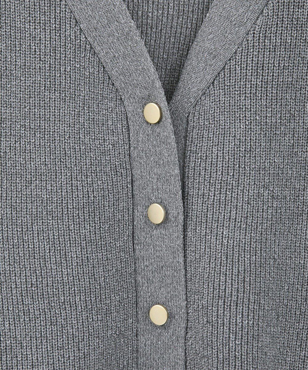 Green Parks 金釦ペプラムニットカーディガン 