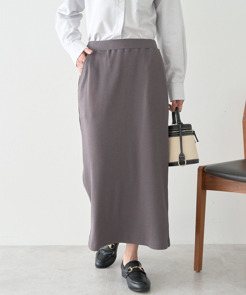 AMERICAN HOLIC 針抜きリブナロースカート 