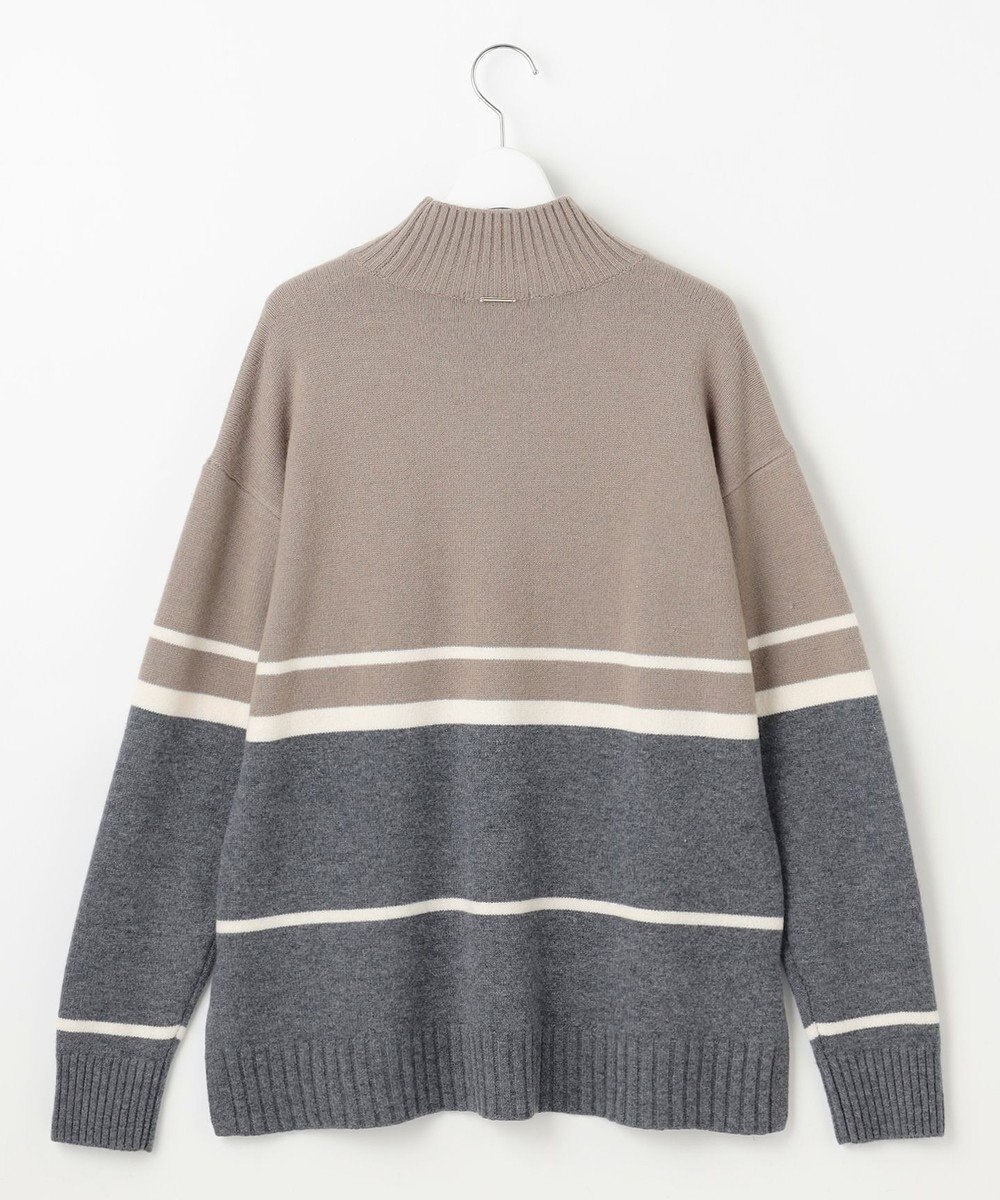 自由区 ウールカシミヤブレンドハイネック ニット 