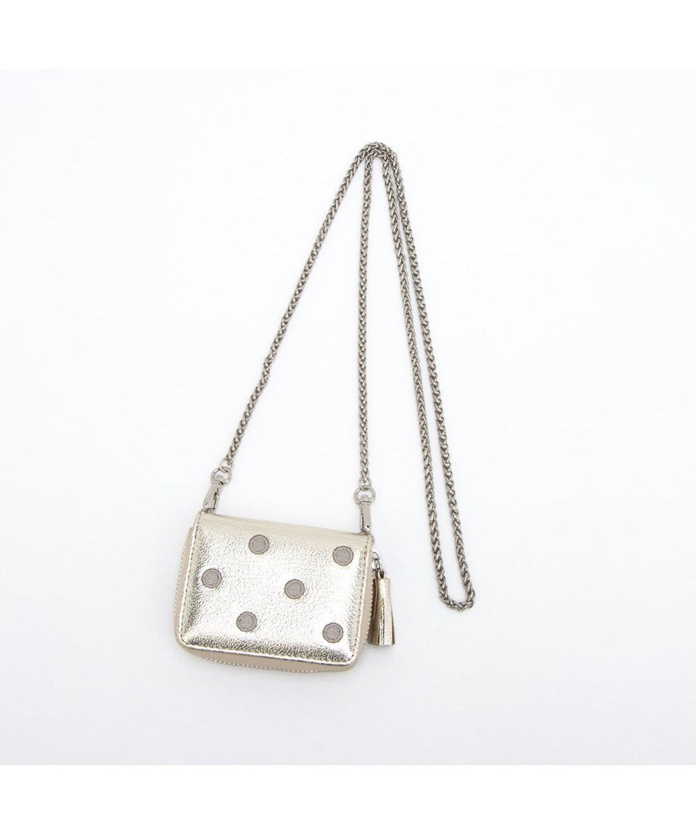 UNBILLION ペルケ perche / ドット刺繍ジャバラチャームウォレットショルダー 