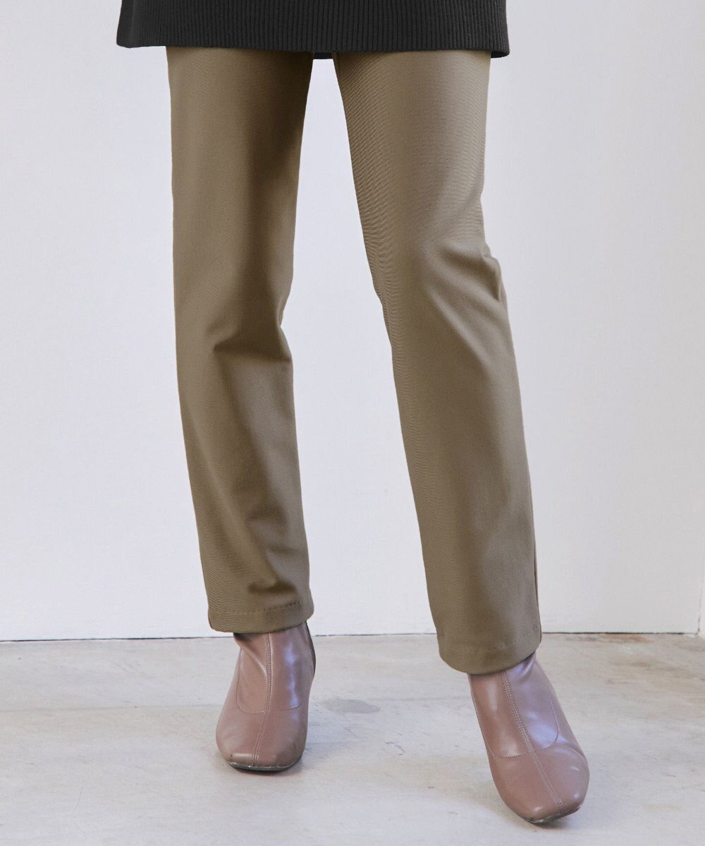Tiaclasse 【安田美沙子さん着用・新色追加・日本製】すふれ起毛ストレートパンツ 