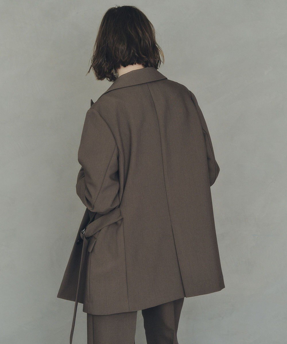 YECCA VECCA 2wayアシメデザインロングジャケット 