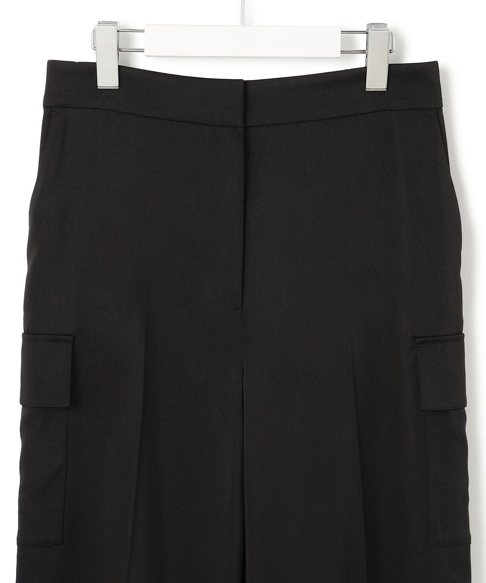 ICB L 【スマートバック仕様・洗える】ストレッチダブルサテン カーゴパンツ 