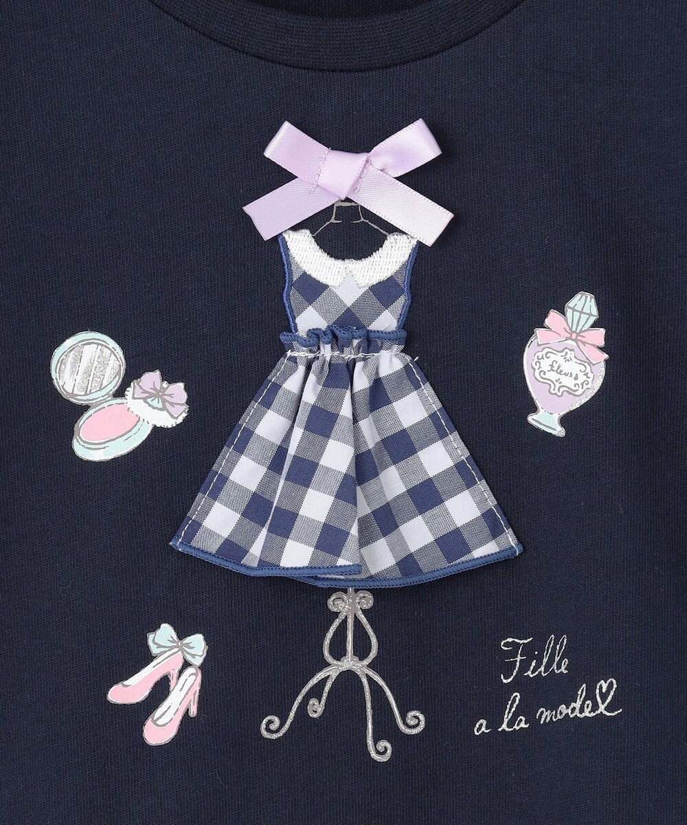 ANY KIDS ドレス アップリケ Tシャツ 