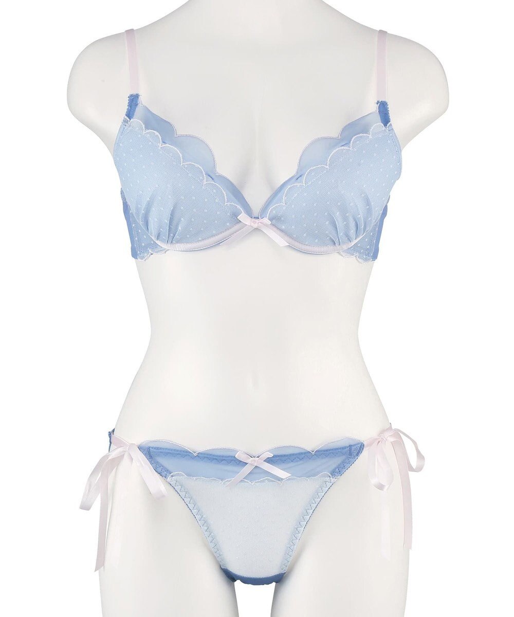 San-ai Resort（三愛水着楽園） シアードットチュール　ブラジャー＆ショーツセット【northerly】 
