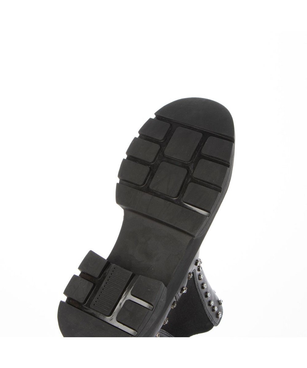 MODE ET JACOMO <carino>サイドゴアビジューショートブーツ 