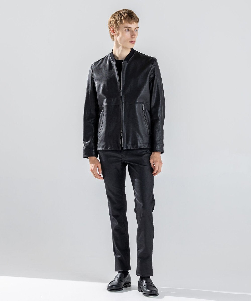 JOSEPH HOMME 新素材【シャツ感覚で羽織れる軽さ】シュリンクエアレザー　ブルゾン 