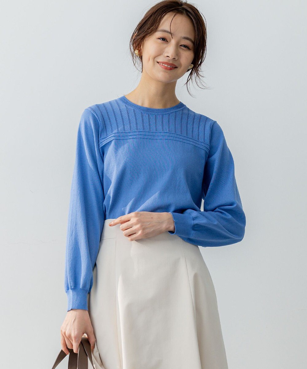 組曲 S 透かし柄 ニットプルオーバー 