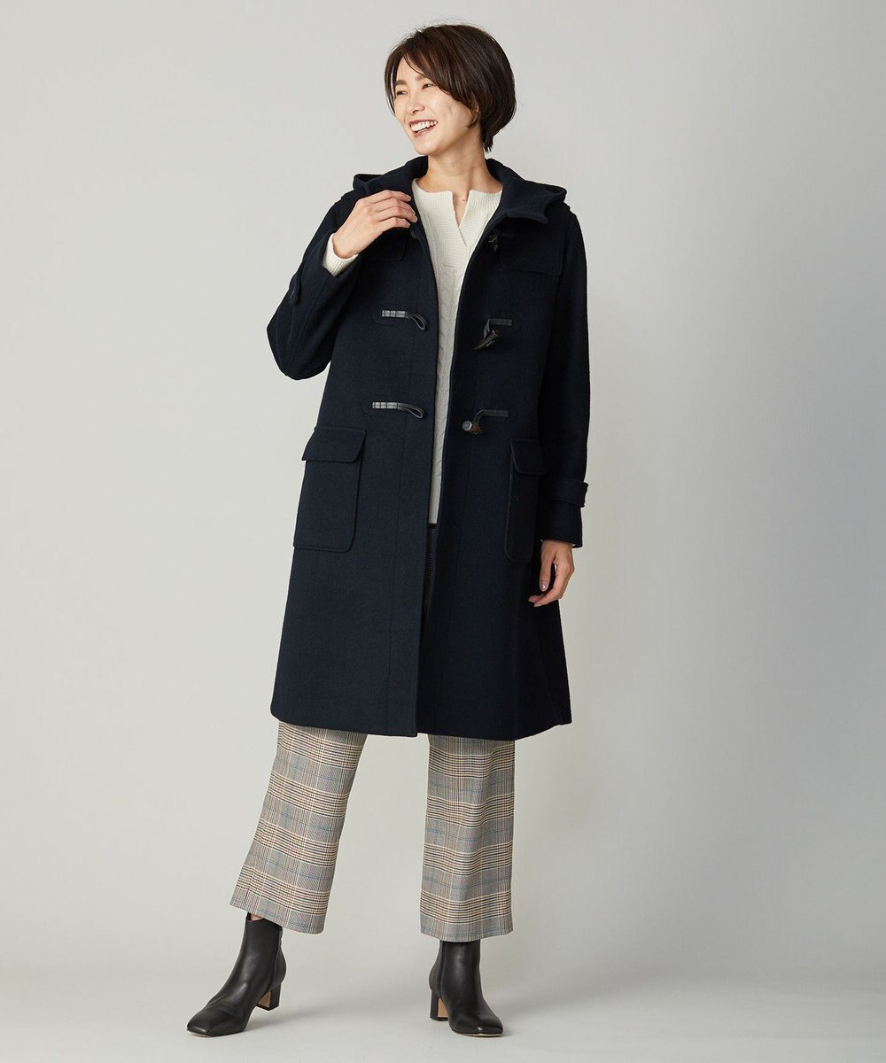 J.PRESS LADIES L Jackal 140s ソフトメルトン ダッフルコート 