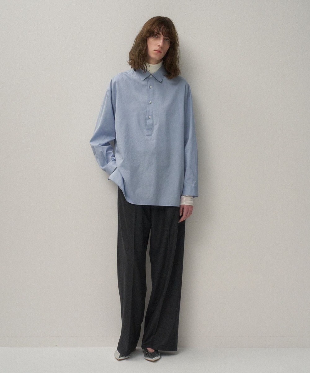 ATON COTTON SILK LAWN | オーバーサイズシャツ 