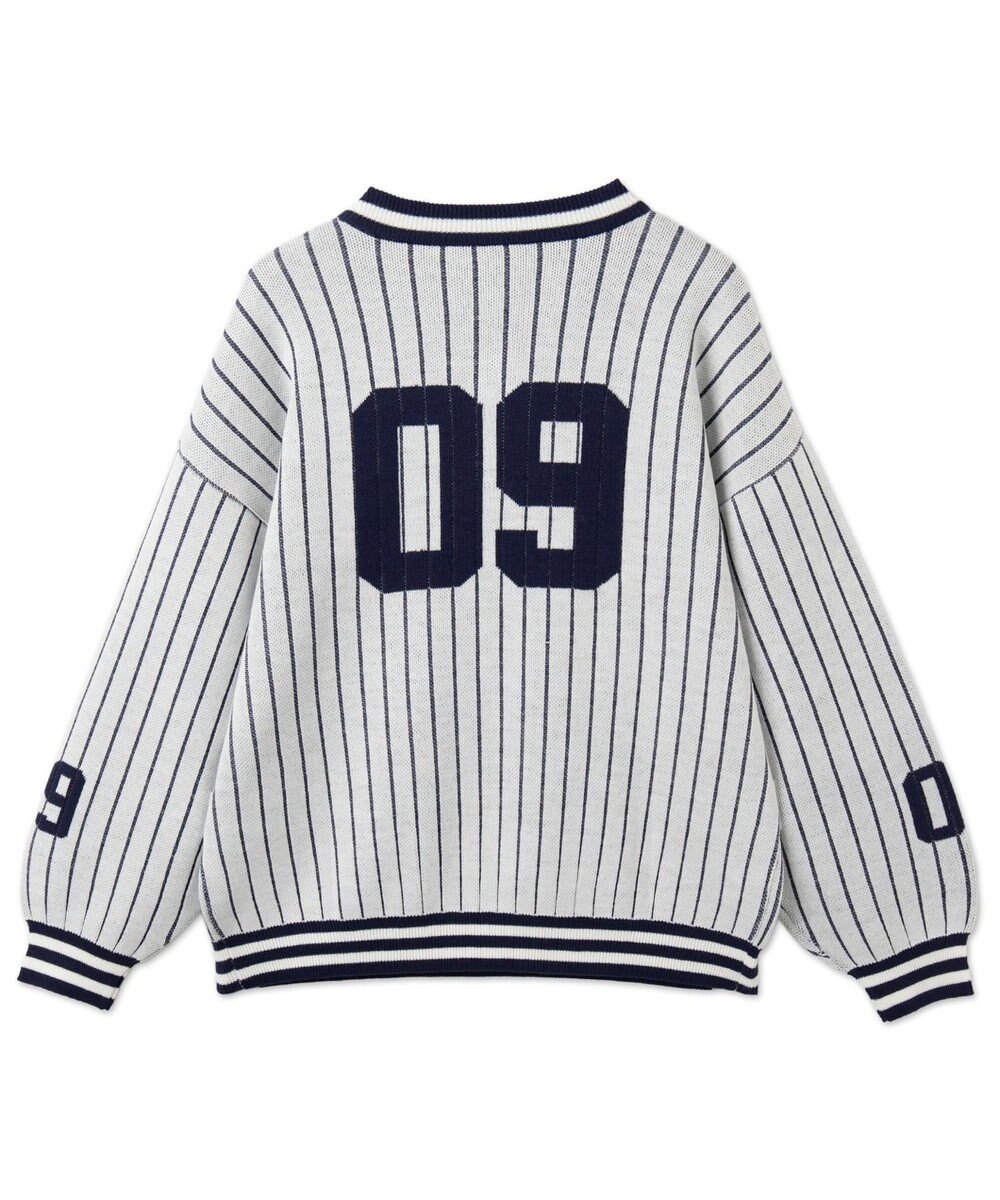 WEGO ベースボールグラフィックプルオーバーニット 